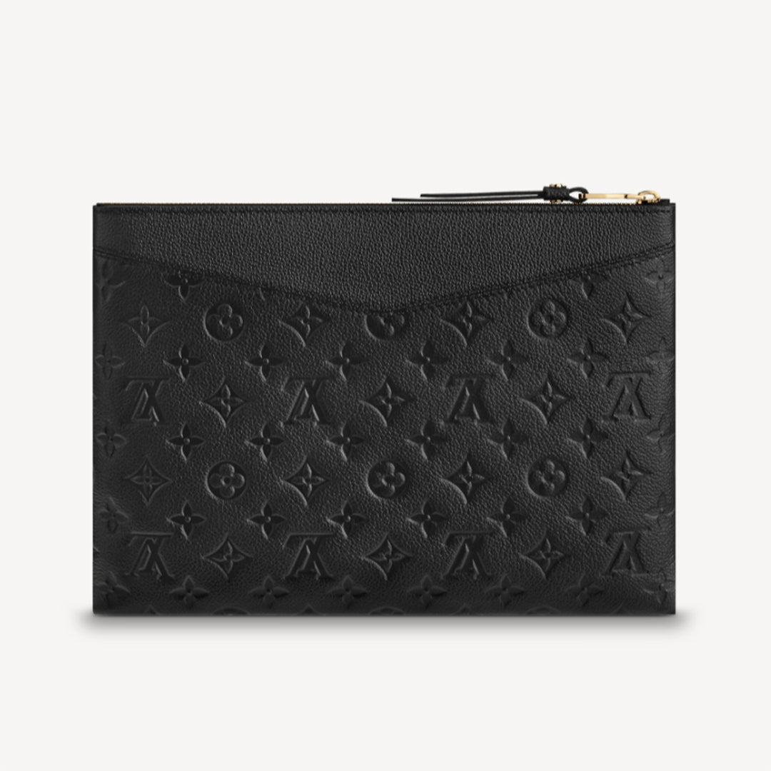 LOUIS VUITTON MONOGRAM EMPREINTE LEATHER DAILY POUCH CLUTCH BAG
