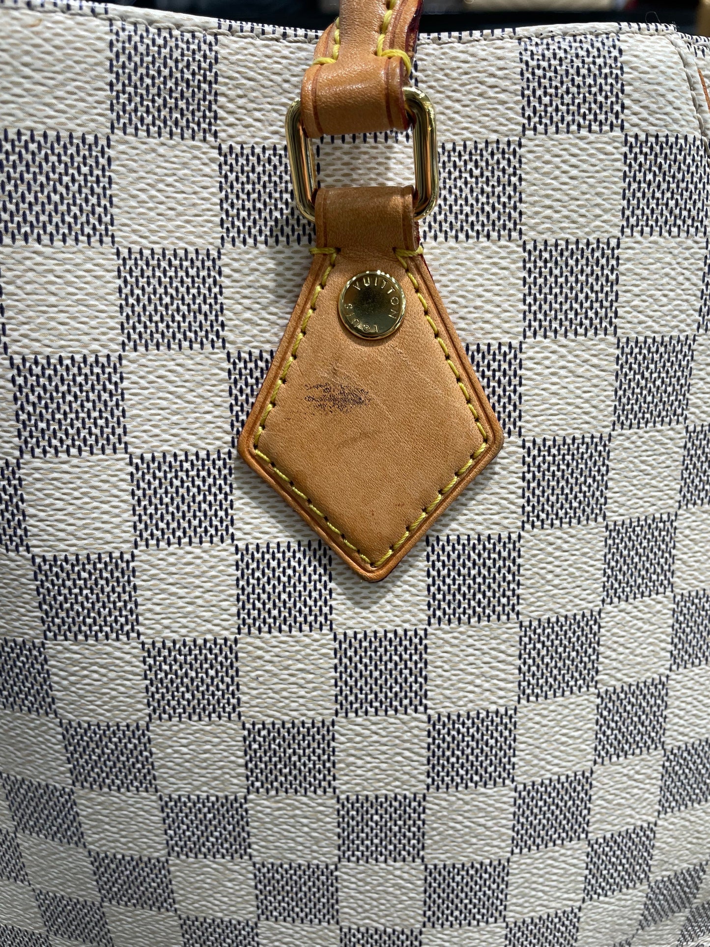 LOUIS VUITTON DAMIER AZUR CALVI SATCHEL BAG