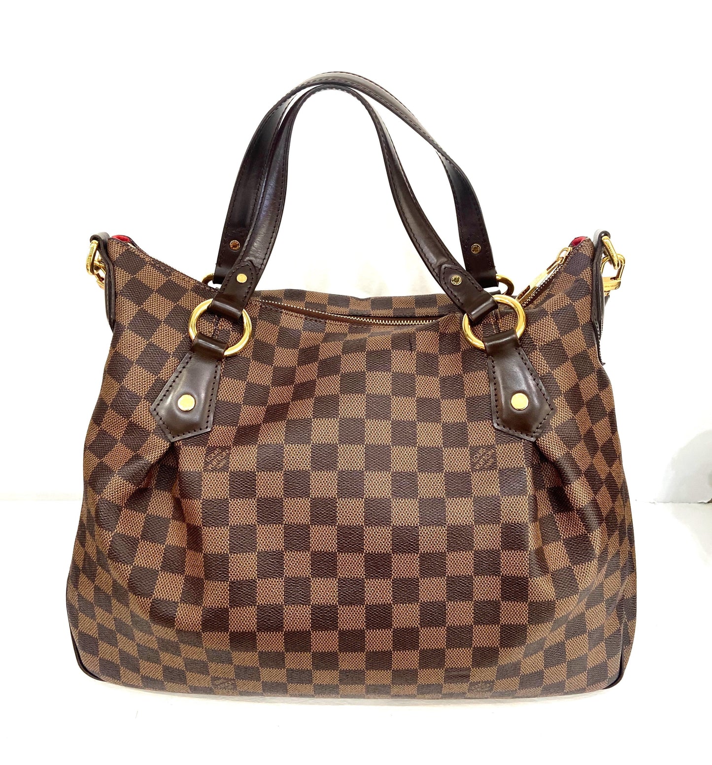 LOUIS VUITTON DAMIER EBENE EVORA GM SHOULDER BAG