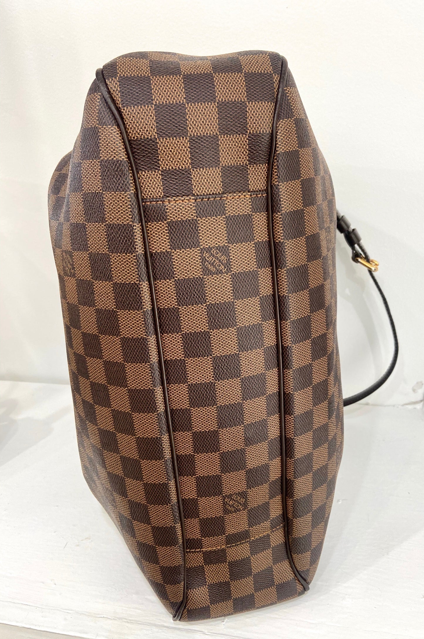 LOUIS VUITTON DAMIER EBENE EVORA GM SHOULDER BAG