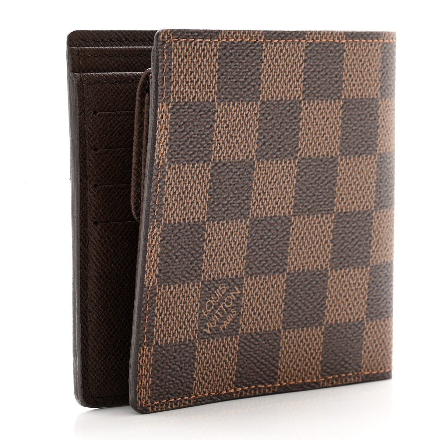 LOUIS VUITTON DAMIER EBENE MARCO BI-FOLD WALLET