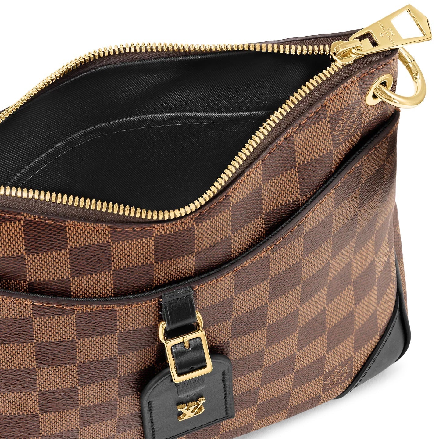 LOUIS VUITTON DAMIER EBENE ODÉON PM BAG BLACK