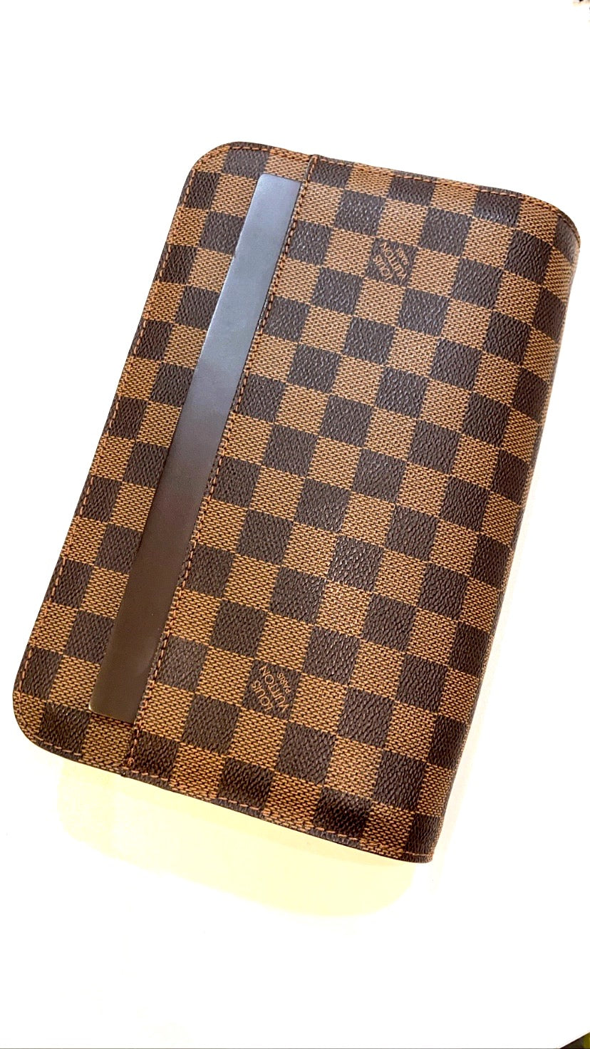 LOUIS VUITTON DAMIER EBENE SAINT LOUIS CLUTCH BAG
