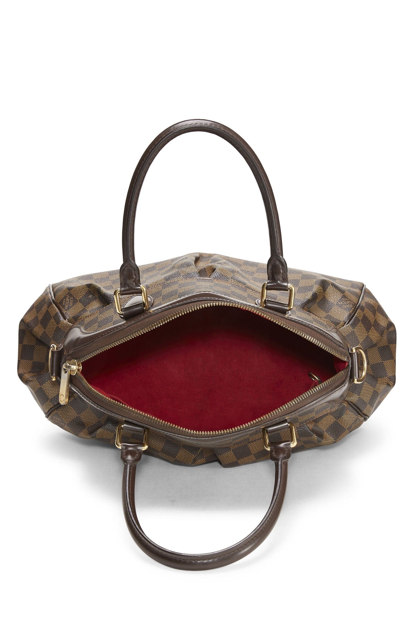LOUIS VUITTON DAMIER EBENE TREVI PM SATCHEL BAG
