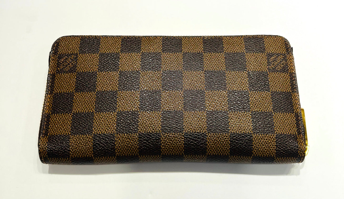 LOUIS VUITTON DAMIER EBENE ZIPPY WALLET