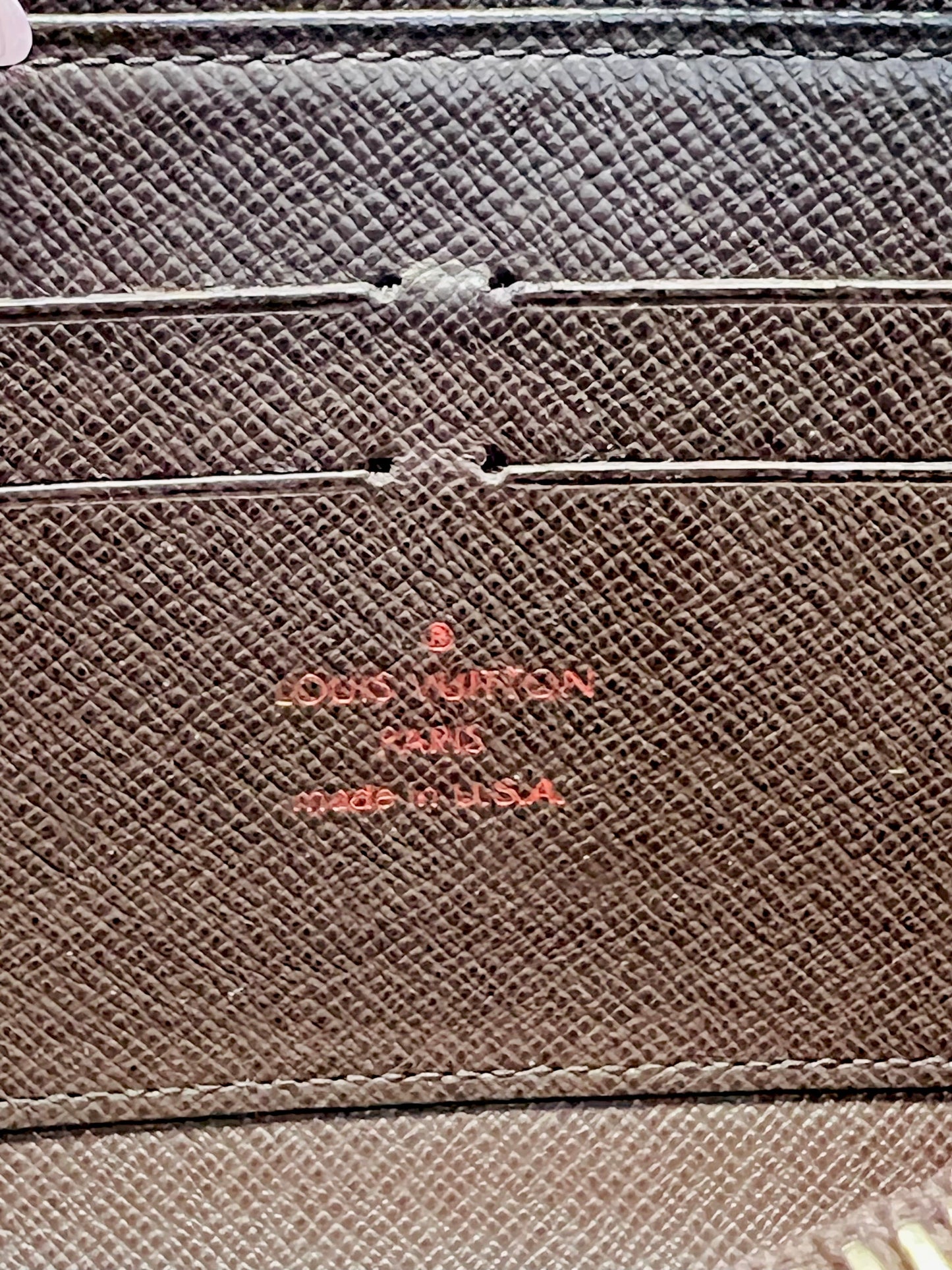 LOUIS VUITTON DAMIER EBENE ZIPPY WALLET