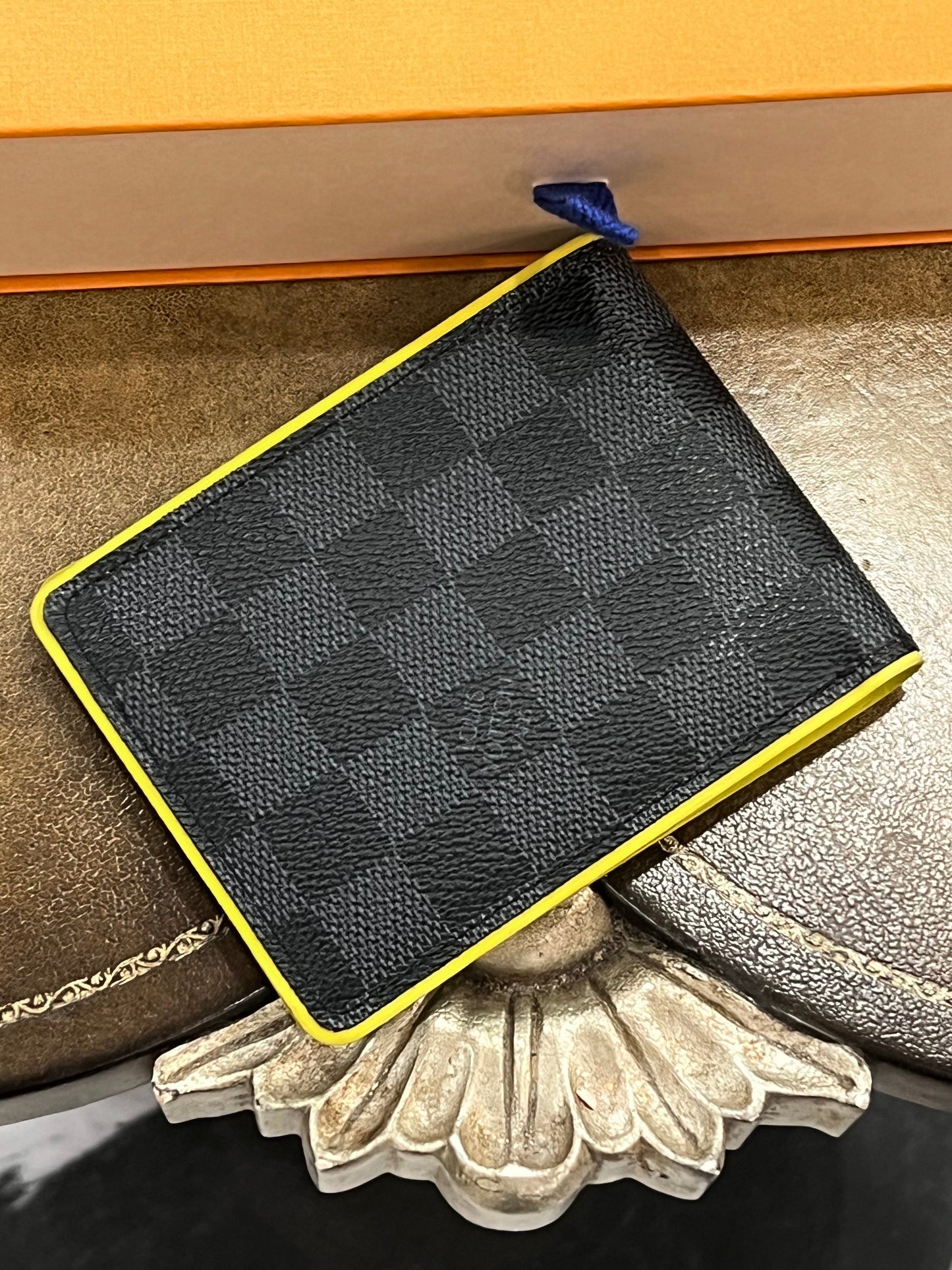 GLM-DAMIER GRAPHITE ANIS MULTIPLE WALLET