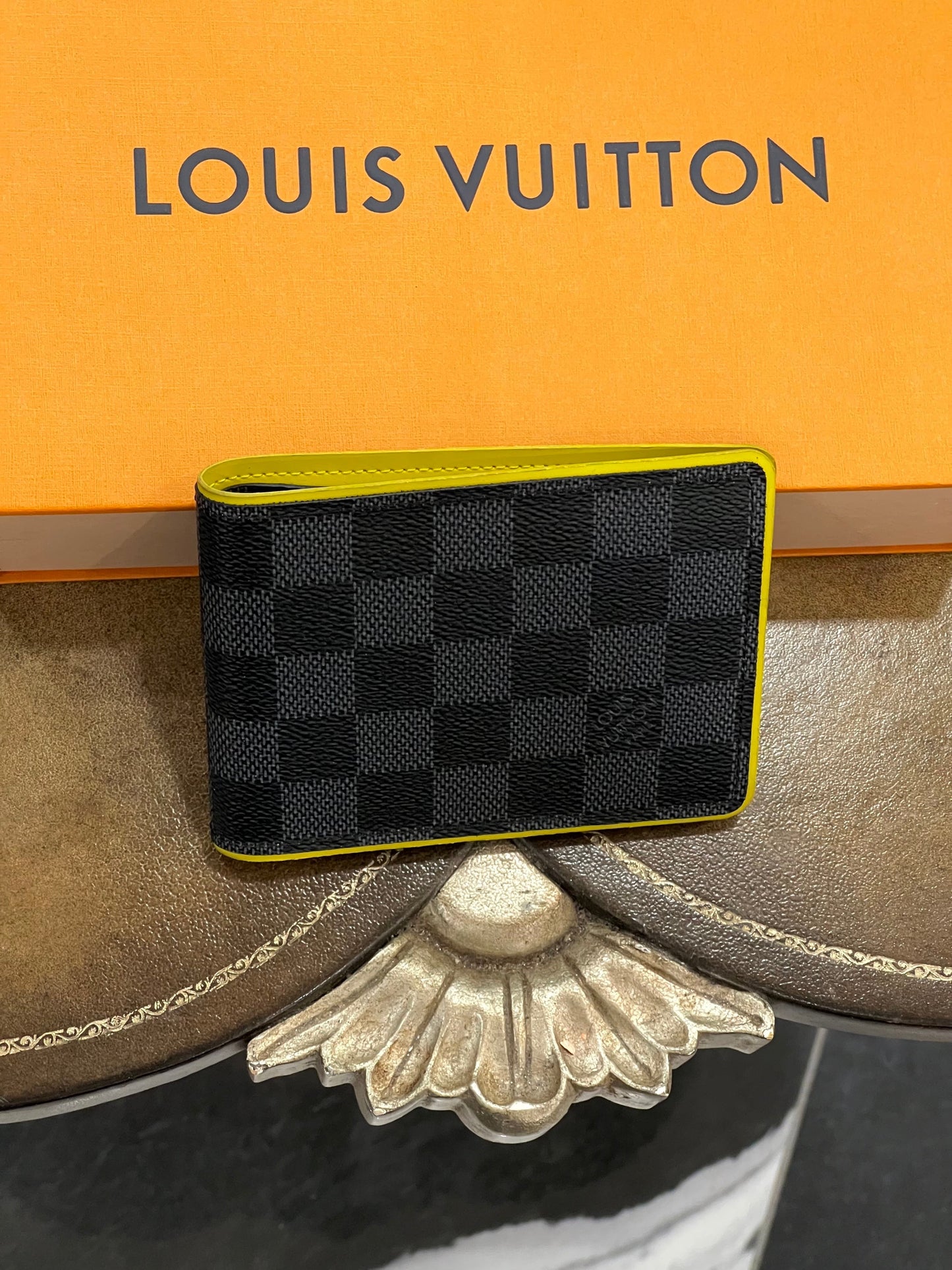GLM-DAMIER GRAPHITE ANIS MULTIPLE WALLET