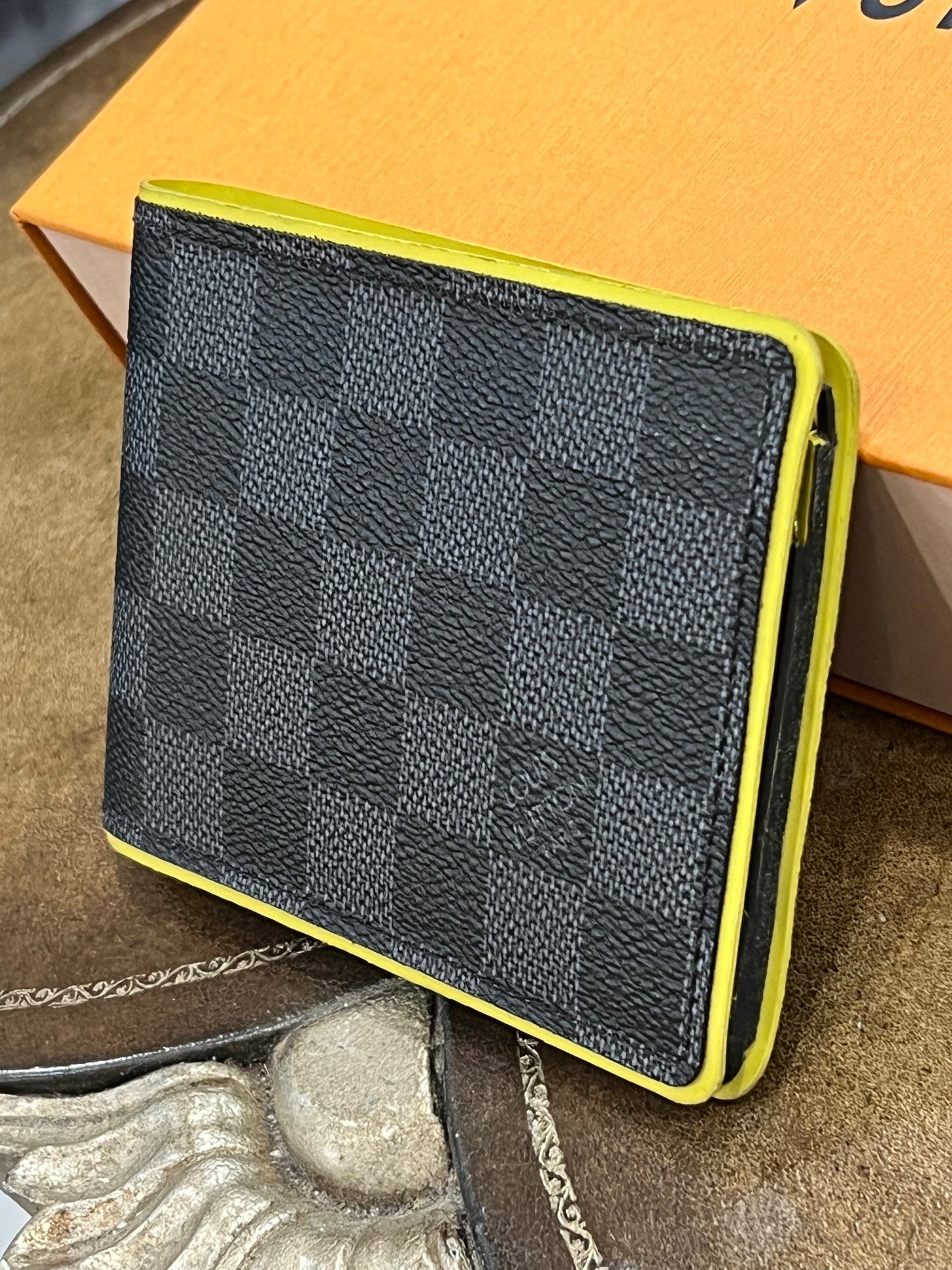 GLM-DAMIER GRAPHITE ANIS MULTIPLE WALLET