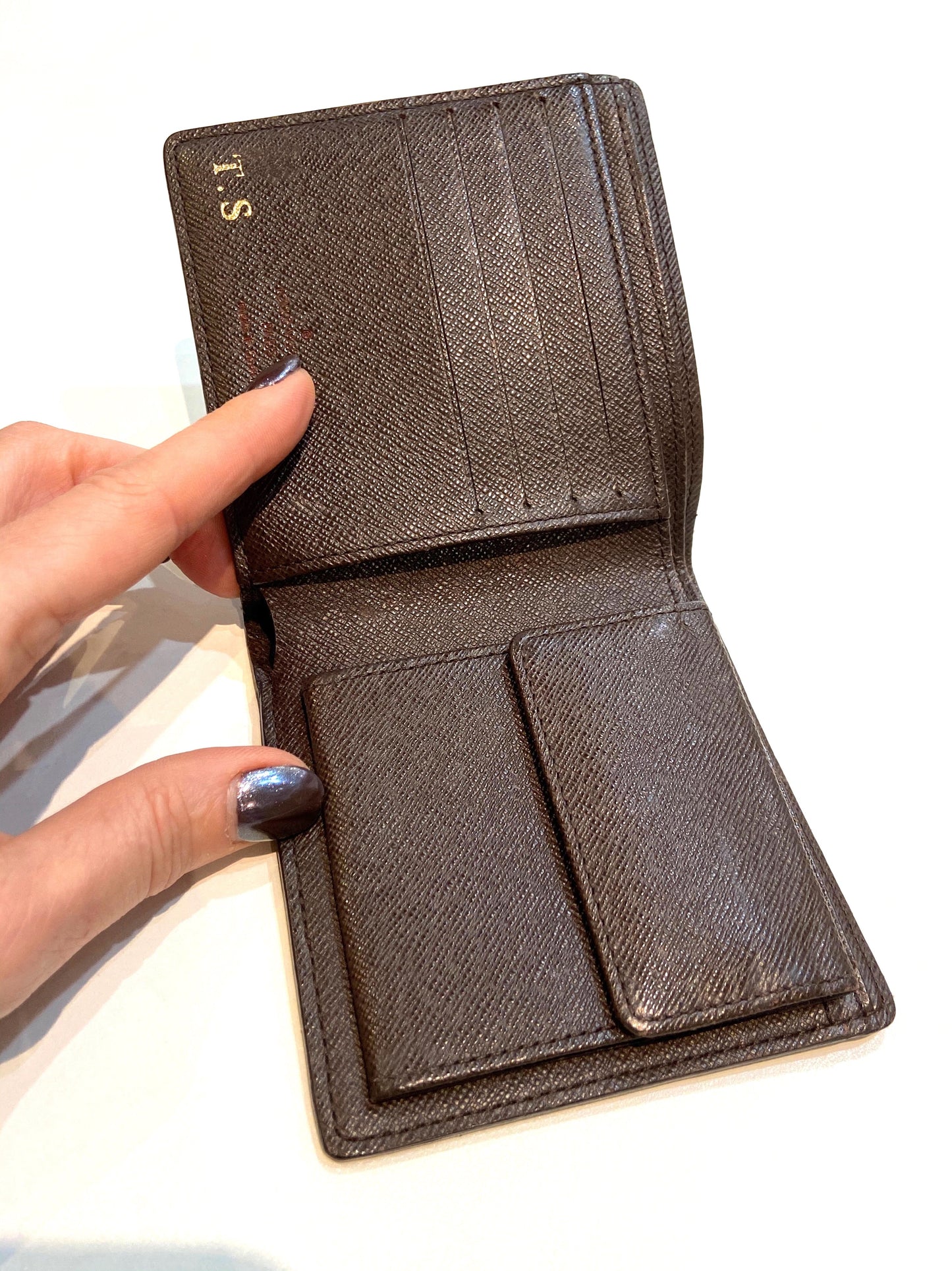LOUIS VUITTON DAMIER EBENE MARCO BI-FOLD WALLET