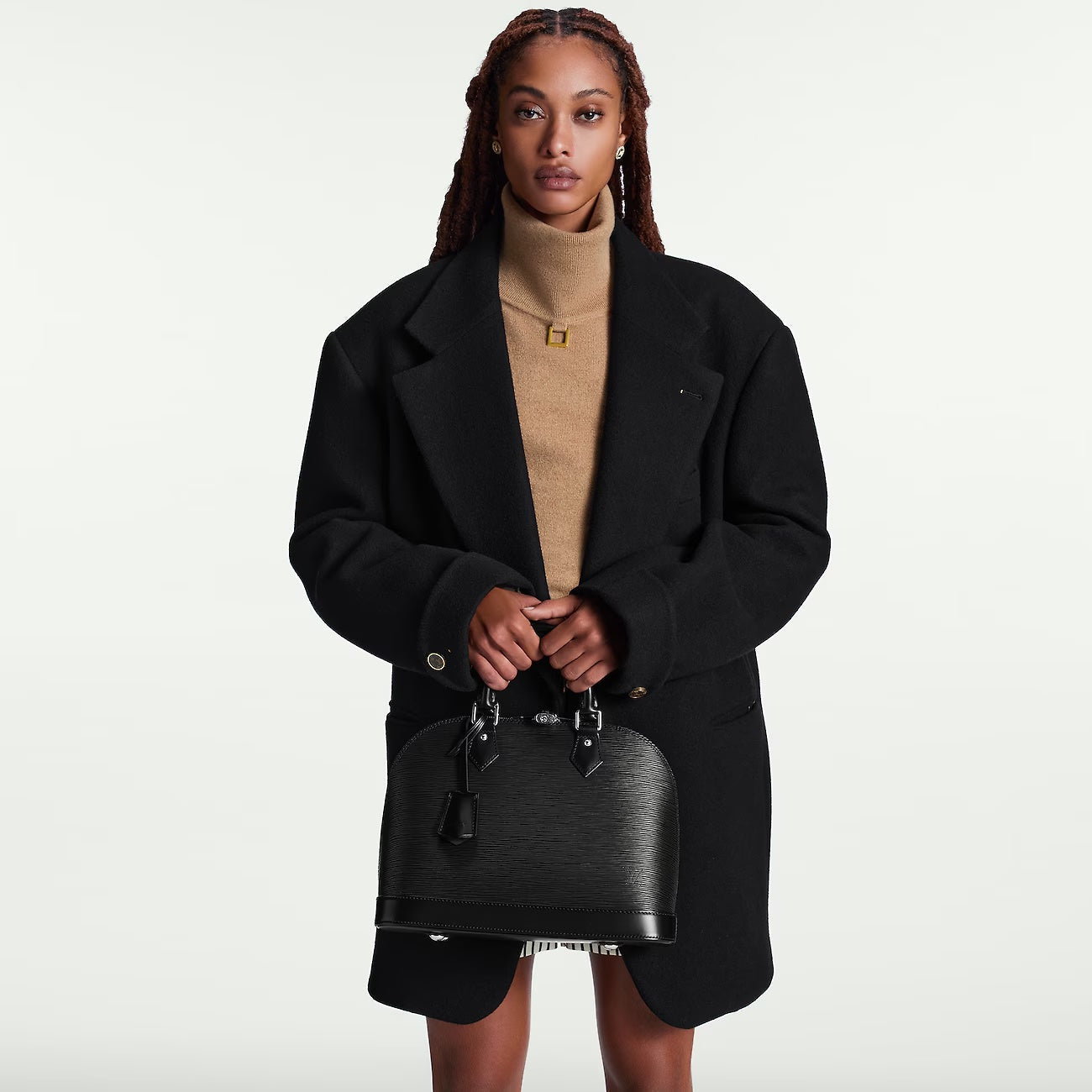 LOUIS VUITTON EPI LEATHER ALMA MM HANDBAG