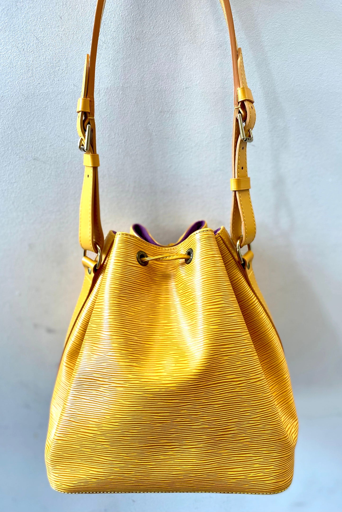 LOUIS VUITTON EPI LEATHER NOÉ PETITE BUCKET BAG