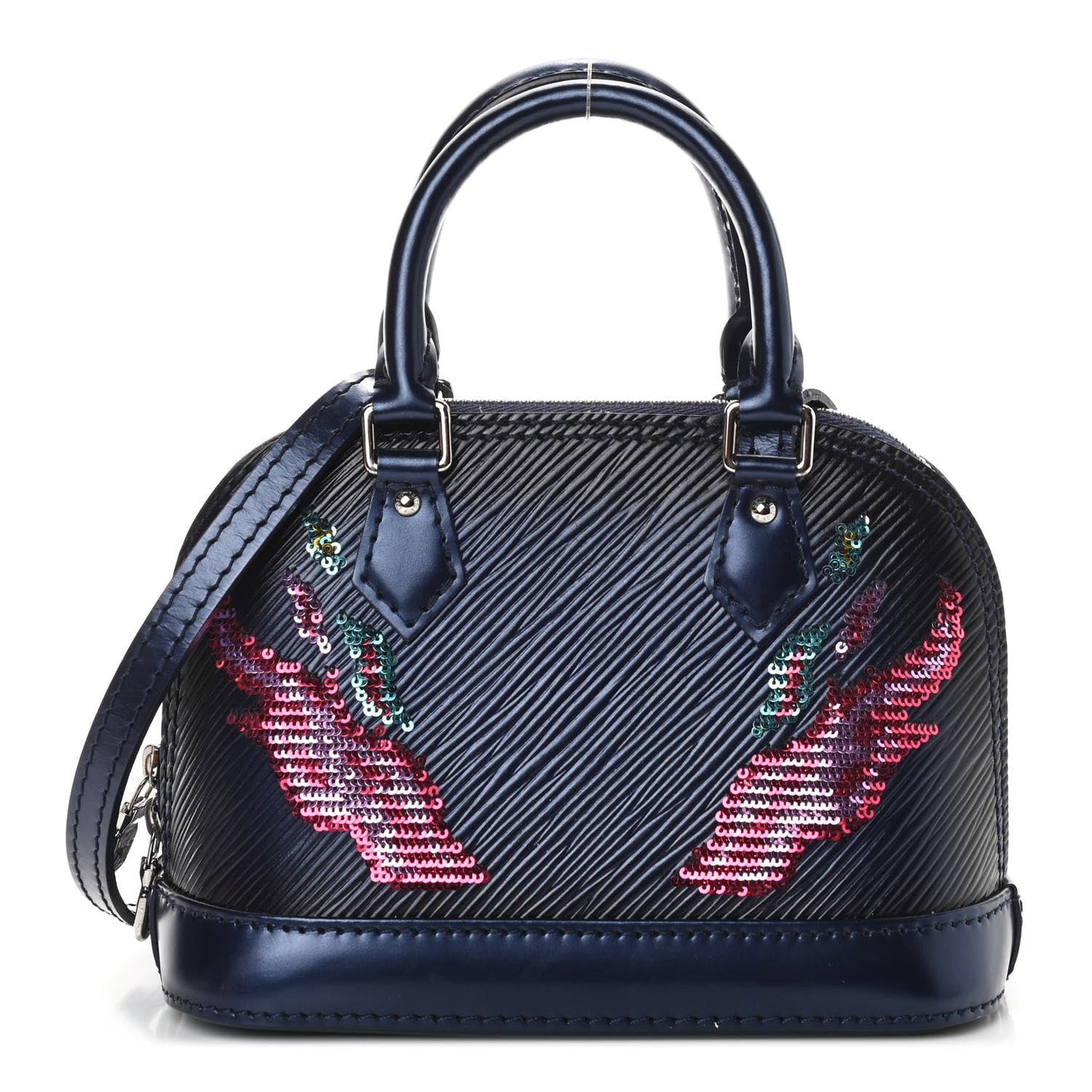 LOUIS VUITTON EPI LEATHER SEQUINS FLAME NANO ALMA BAG