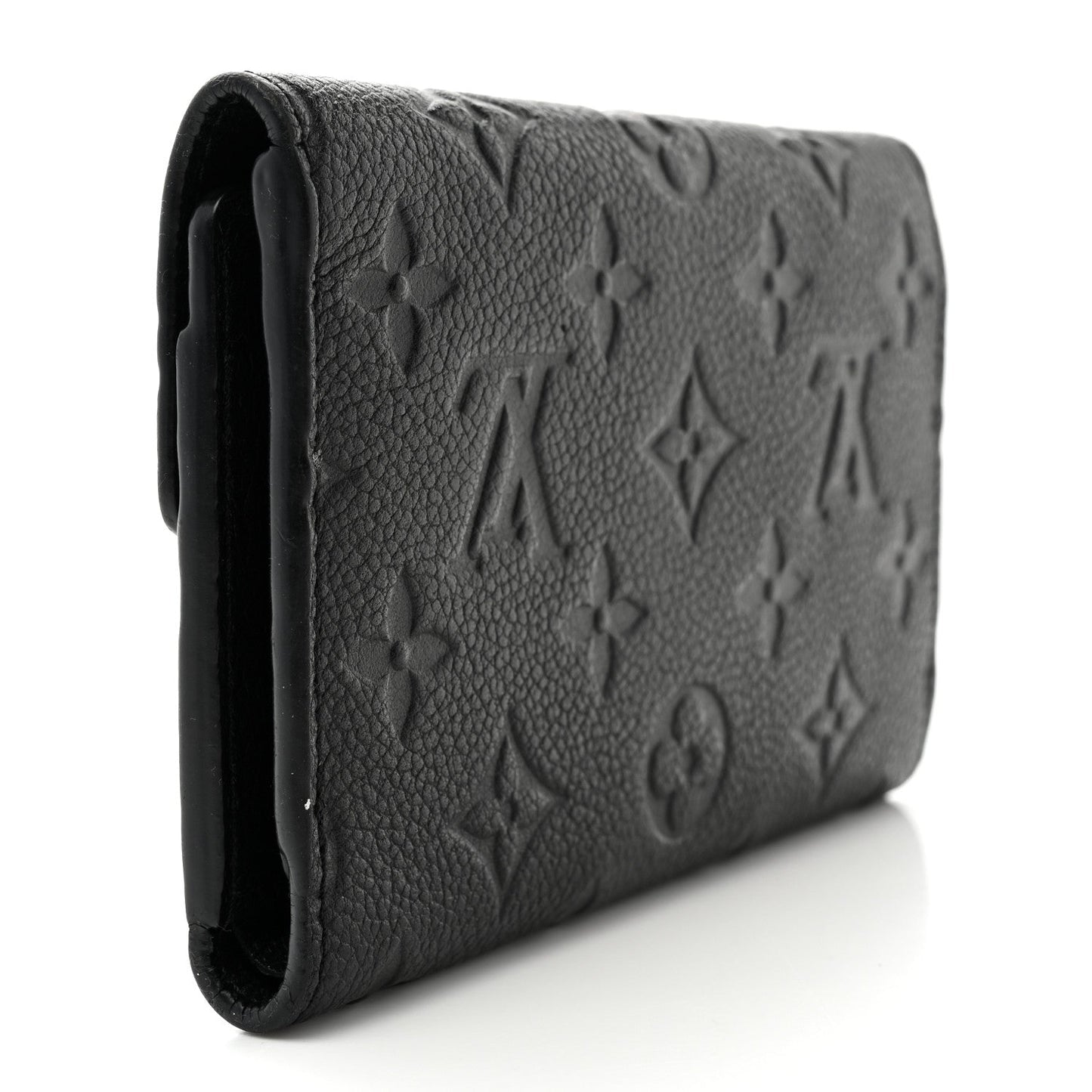 GLM-EMPRIENTE MONOGRAM LEATHER CURIEUSE COMPACT WALLET