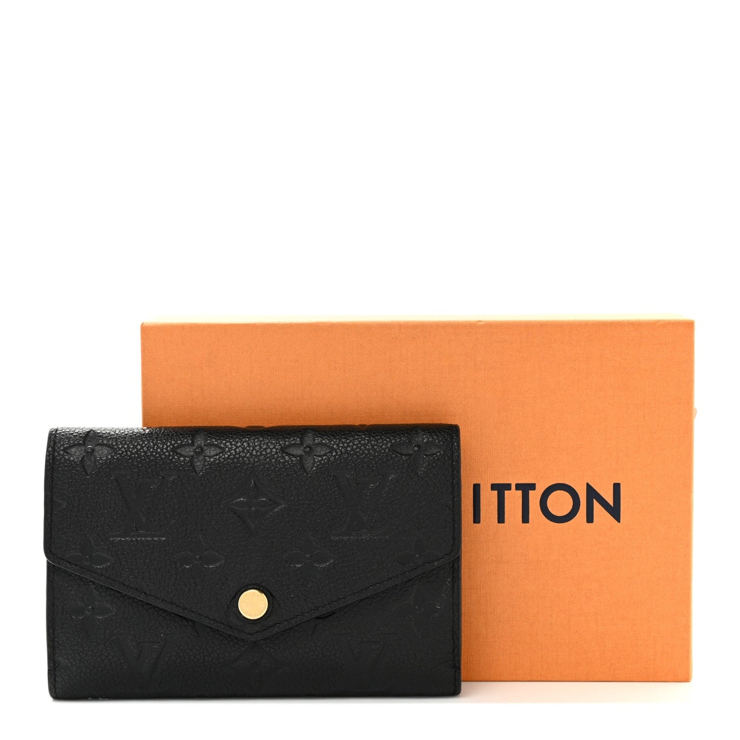 GLM-EMPRIENTE MONOGRAM LEATHER CURIEUSE COMPACT WALLET