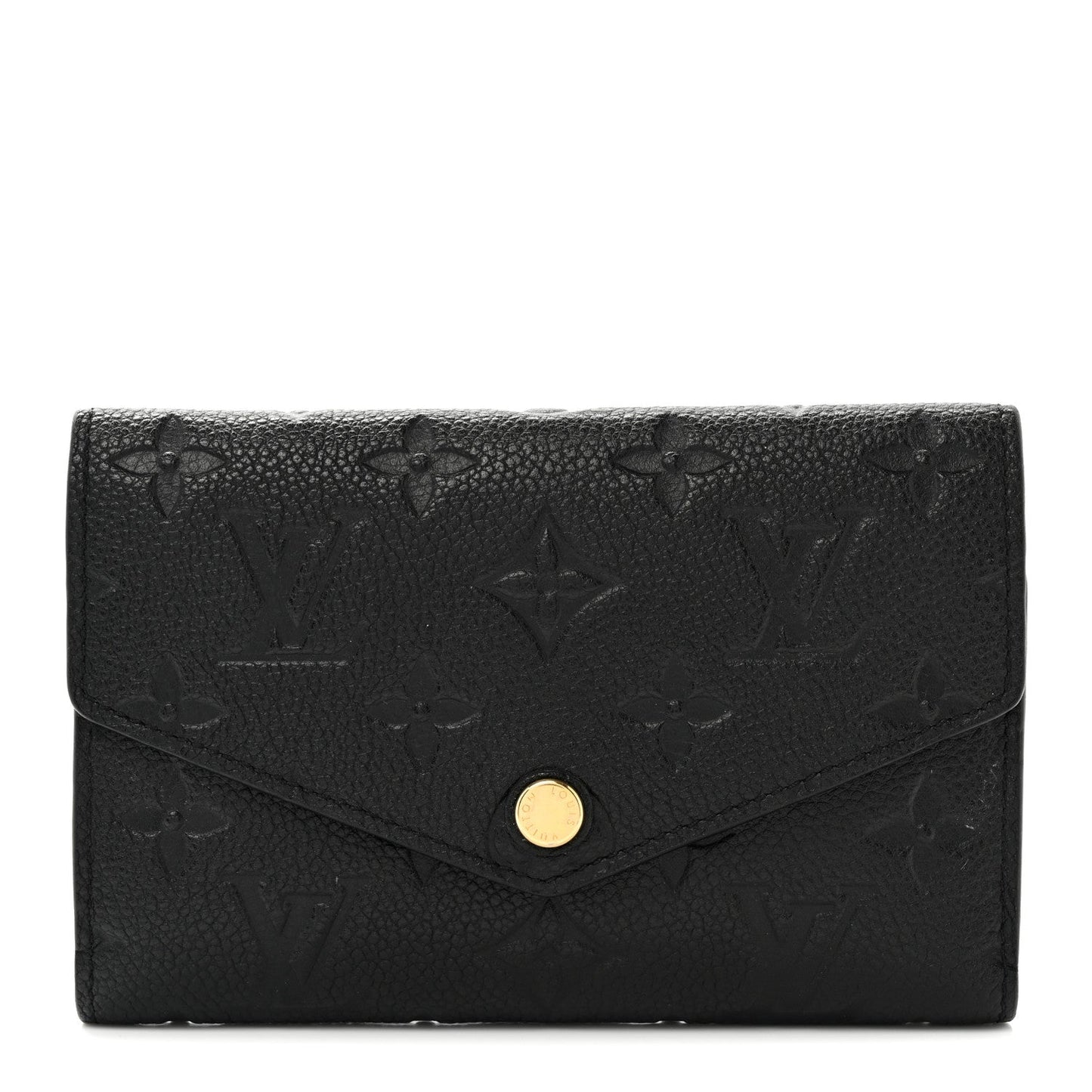 GLM-EMPRIENTE MONOGRAM LEATHER CURIEUSE COMPACT WALLET