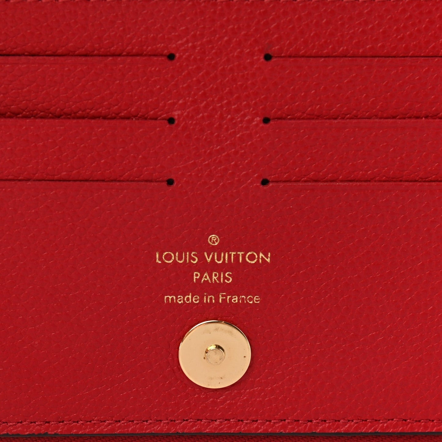 LOUIS VUITTON EMPREINTE LEATHER ADELE WALLET CHERRY