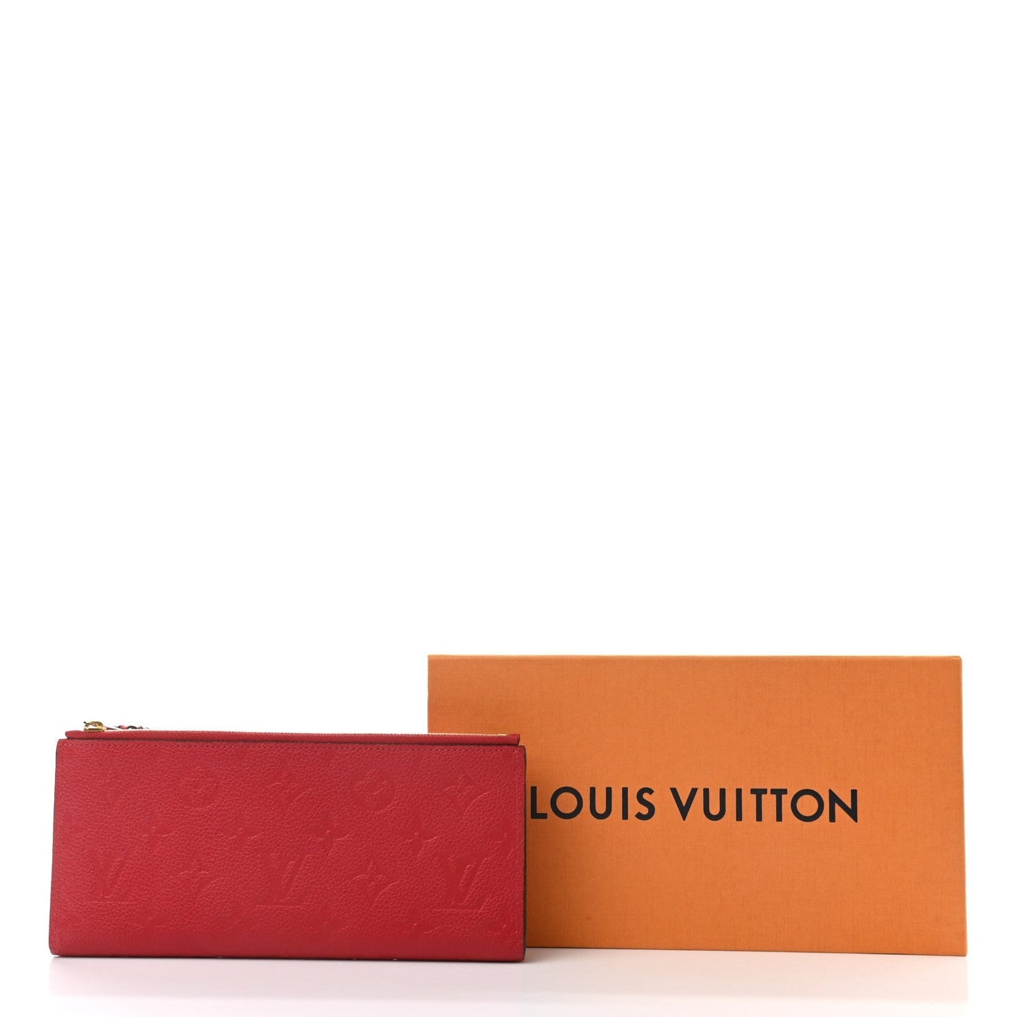 LOUIS VUITTON EMPREINTE LEATHER ADELE WALLET CHERRY