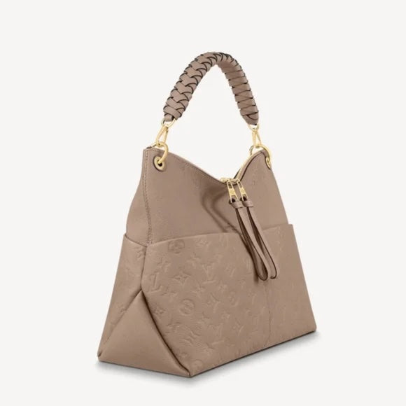 LOUIS VUITTON MONOGRAM EMPREINTE LEATHER MAIDA HOBO BAG TOURTERELLE
