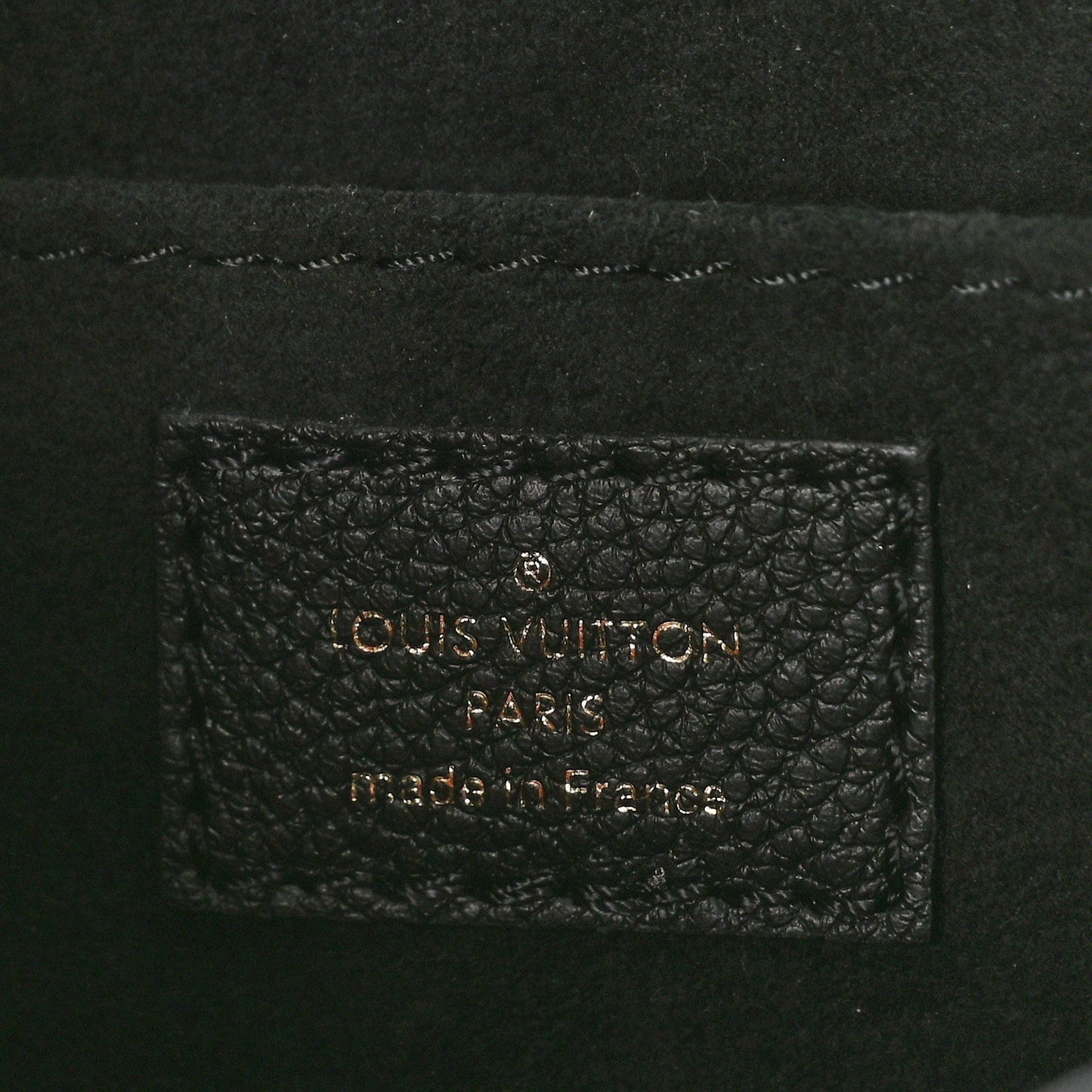 LOUIS VUITTON EMPREINTE LEATHER GIANT MONOGRAM PETIT SAC PLAT BAG