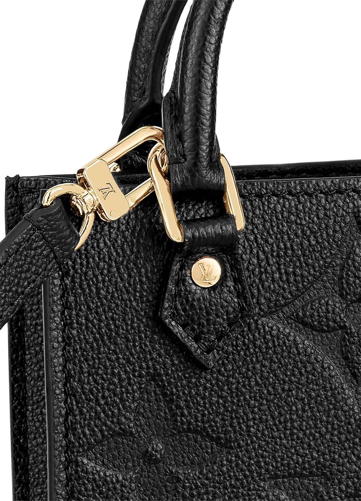 LOUIS VUITTON EMPREINTE LEATHER GIANT MONOGRAM PETIT SAC PLAT BAG