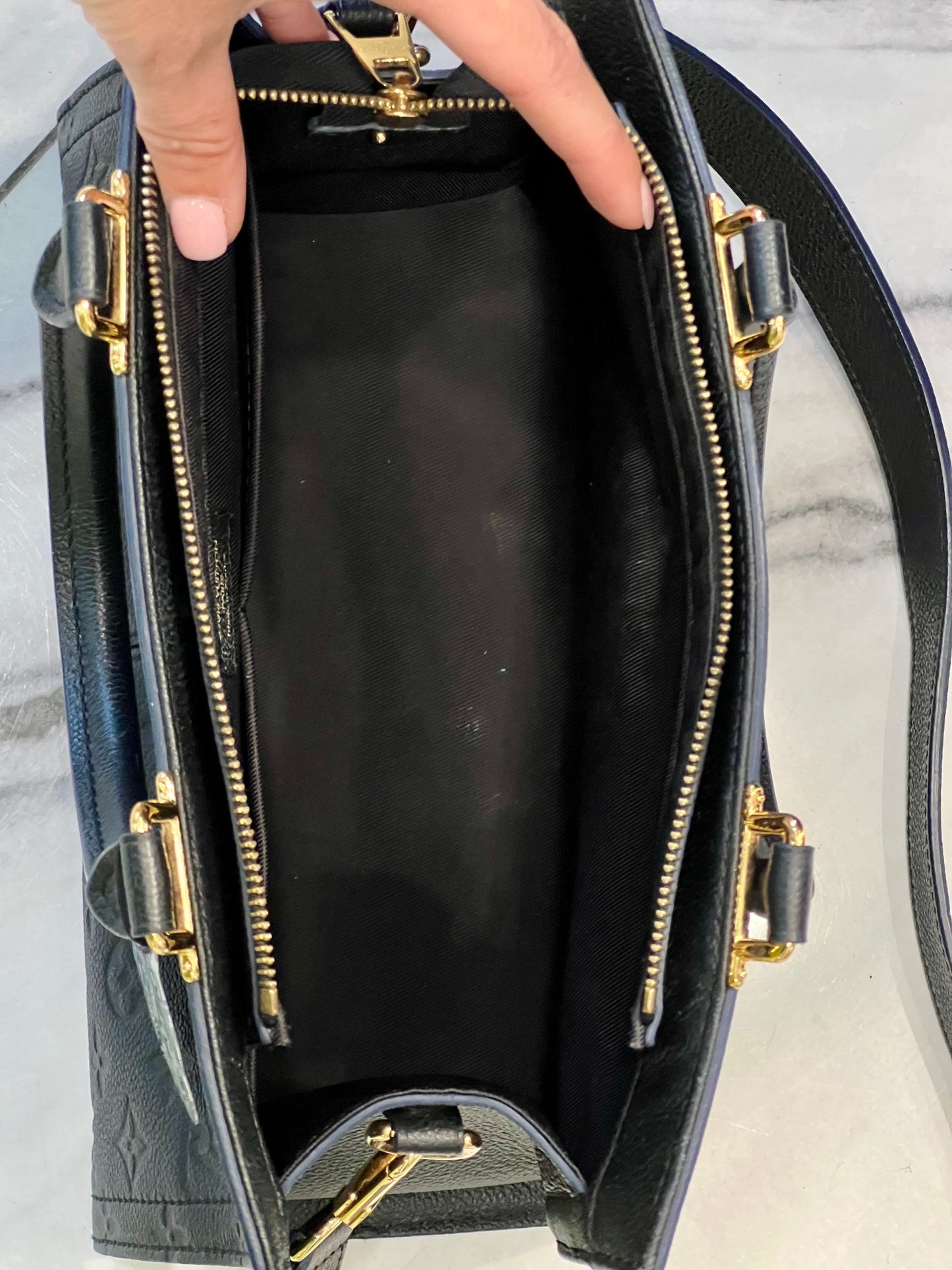 LOUIS VUITTON EMPREINTE LEATHER MONOGRAM SULLY PM BAG