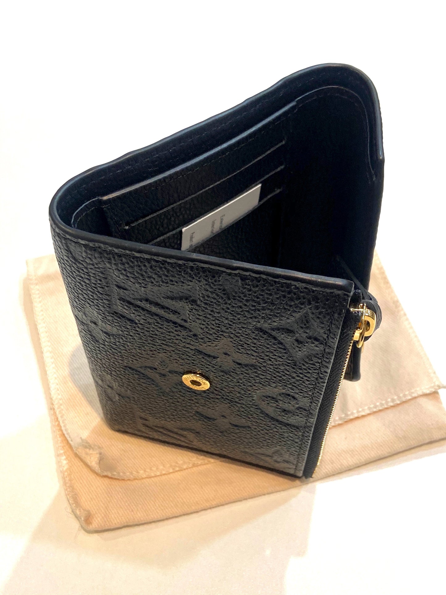 LOUIS VUITTON EMPREINTE LEATHER ZOE WALLET