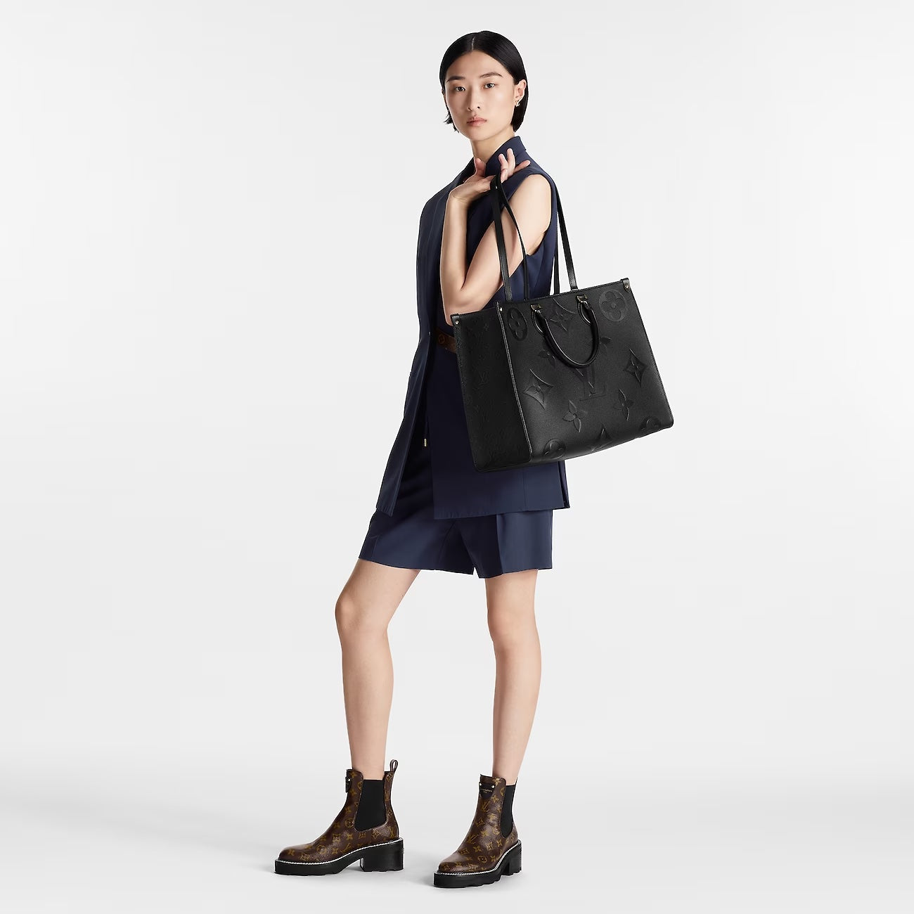 LOUIS VUITTON GIANT MONOGRAM EMPREINTE LEATHER ONTHEGO TOTE BAG