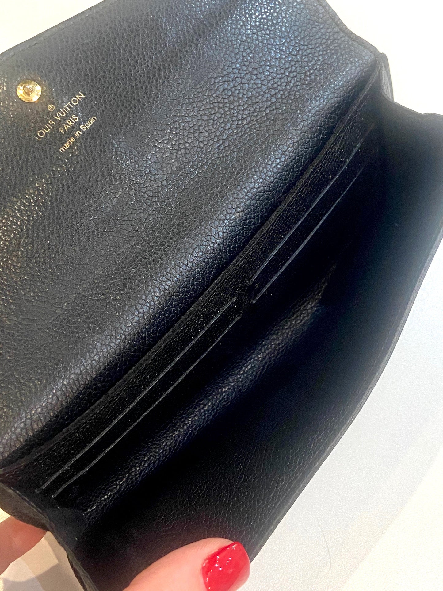 GLM-EMPREINTE LEATHER MONOGRAM SARAH WALLET-HS