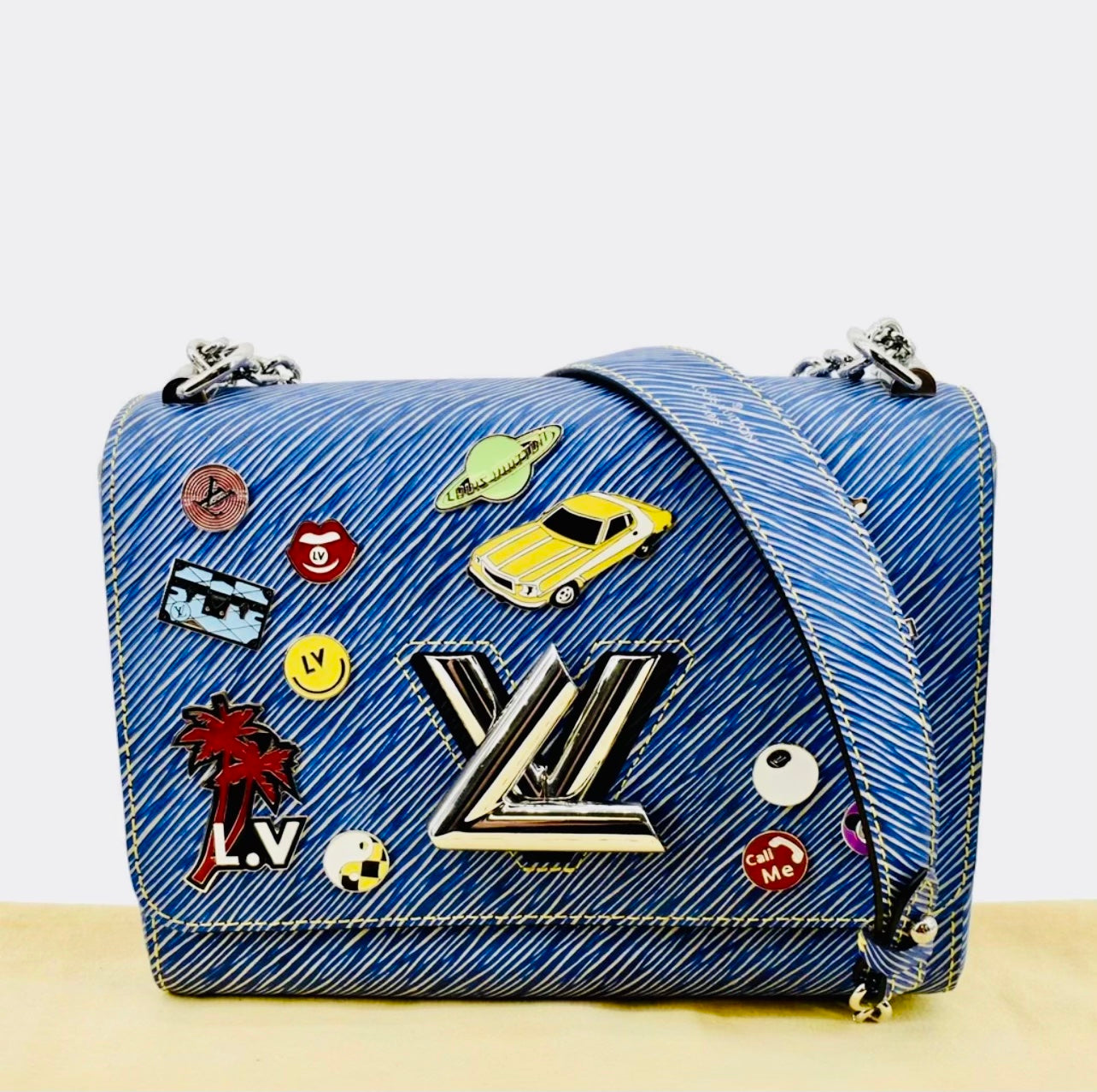 LOUIS VUITTON EPI LEATHER TWIST PINS EMBELLISHED LIMITED EDITION CROSSBODY BAG