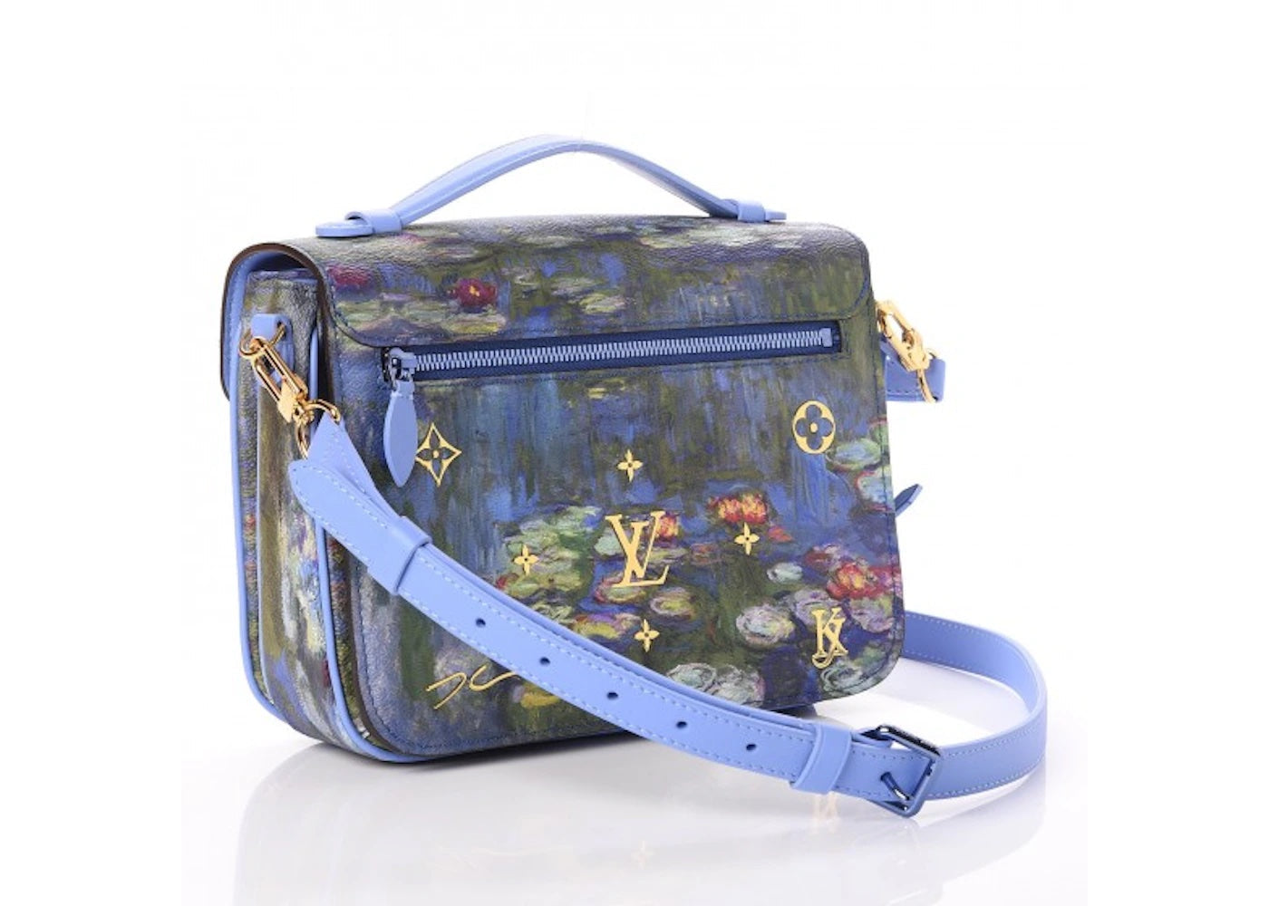 LOUIS VUITTON LIMITED EDITION MASTERS MONET PERIWINKLE POCHETTE MÉTIS