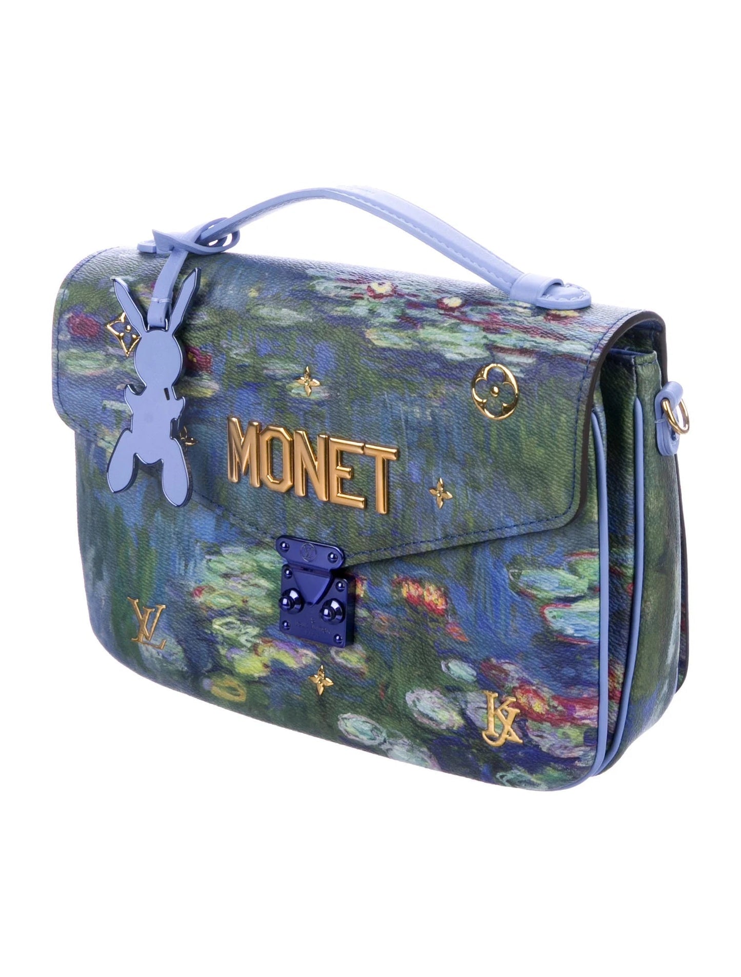 LOUIS VUITTON LIMITED EDITION MASTERS MONET PERIWINKLE POCHETTE MÉTIS