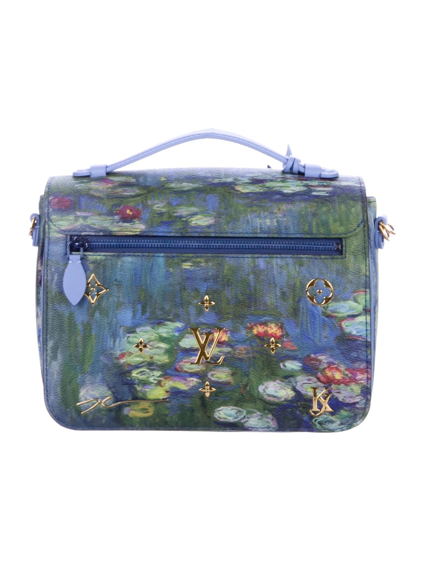 LOUIS VUITTON LIMITED EDITION MASTERS MONET PERIWINKLE POCHETTE MÉTIS