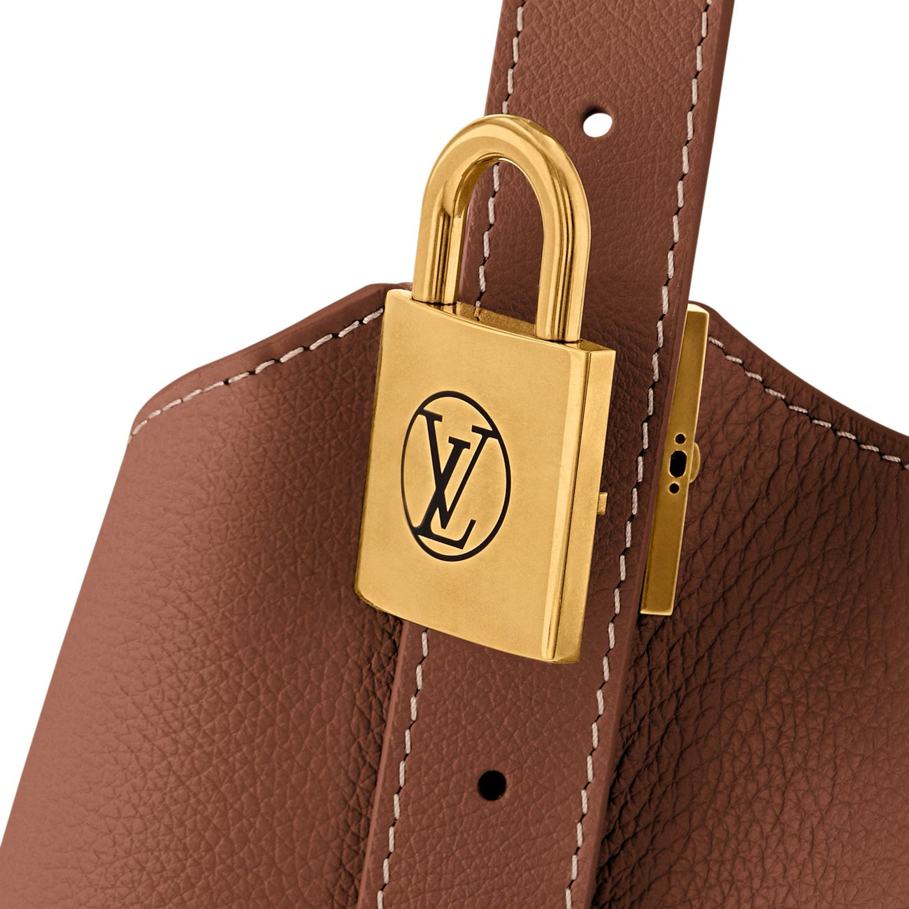 LOUIS VUITTON LOW KEY GRAINED CALFSKIN LEATHER HOBO BAG MM