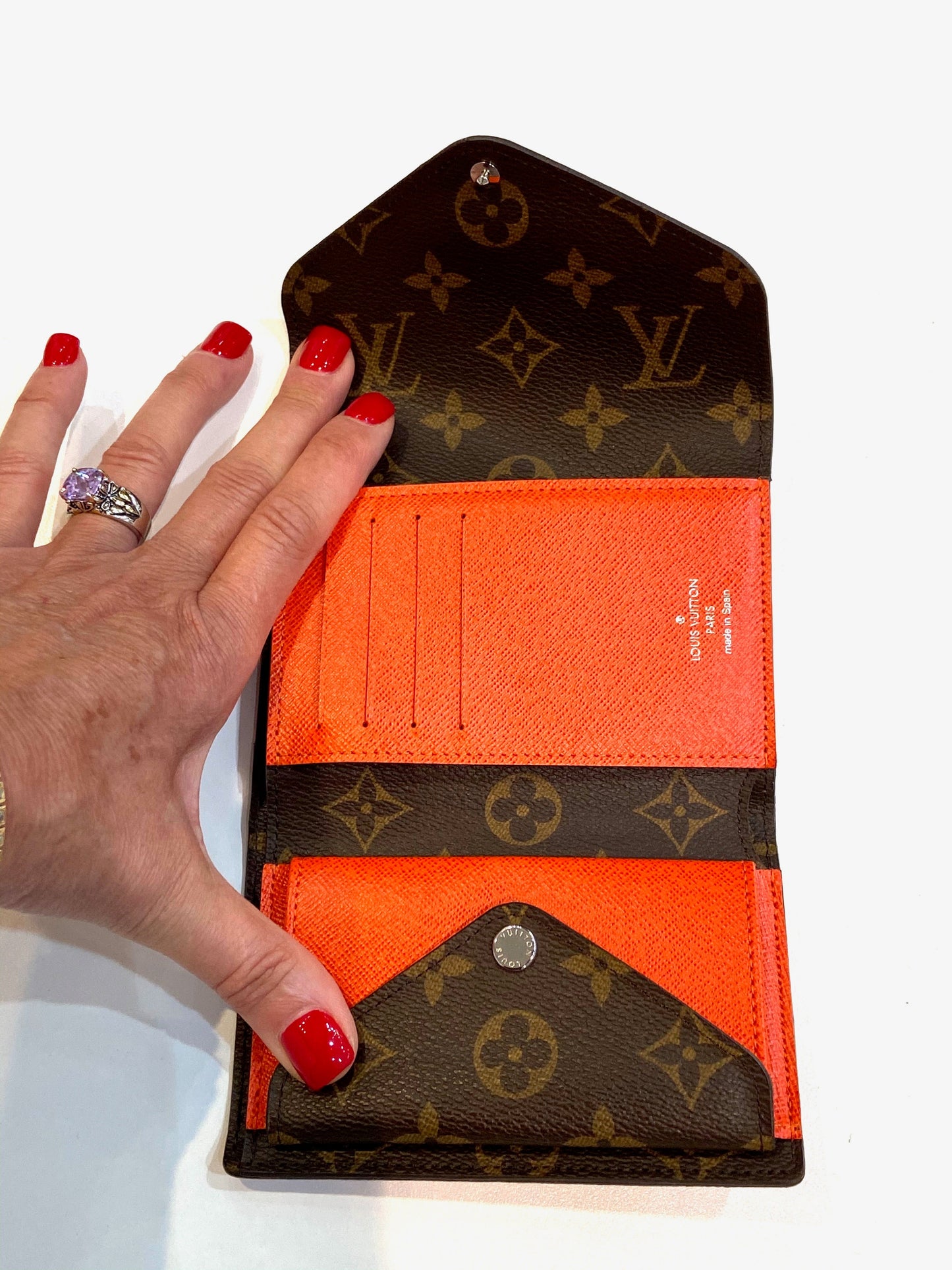 GLM-MONOGRAM EPI LEATHER MARIE LOU COMPACT WALLET