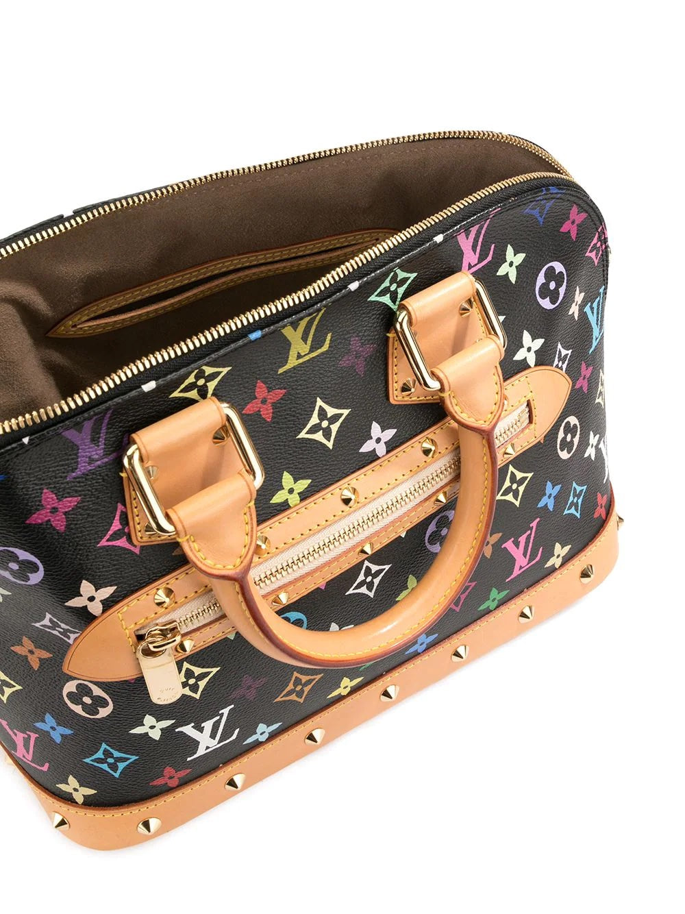 LOUIS VUITTON MULTICOLOR MONOGRAM ALMA BAG NOIR