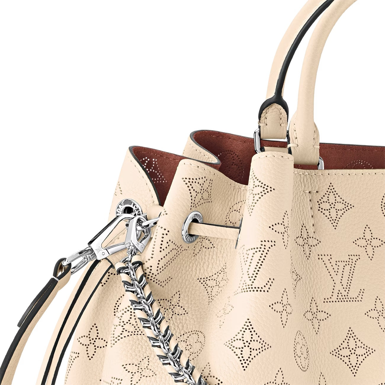 LOUIS VUITTON BELLA MAHINA LEATHER TOTE BAG