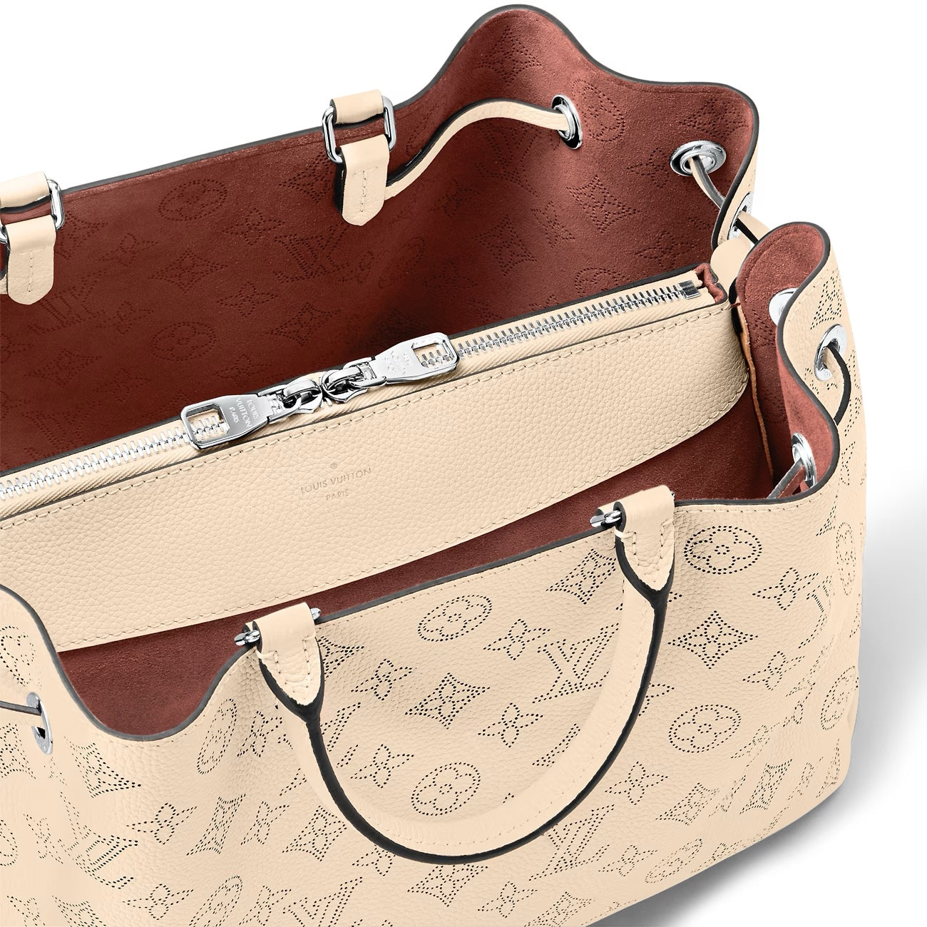 LOUIS VUITTON BELLA MAHINA LEATHER TOTE BAG