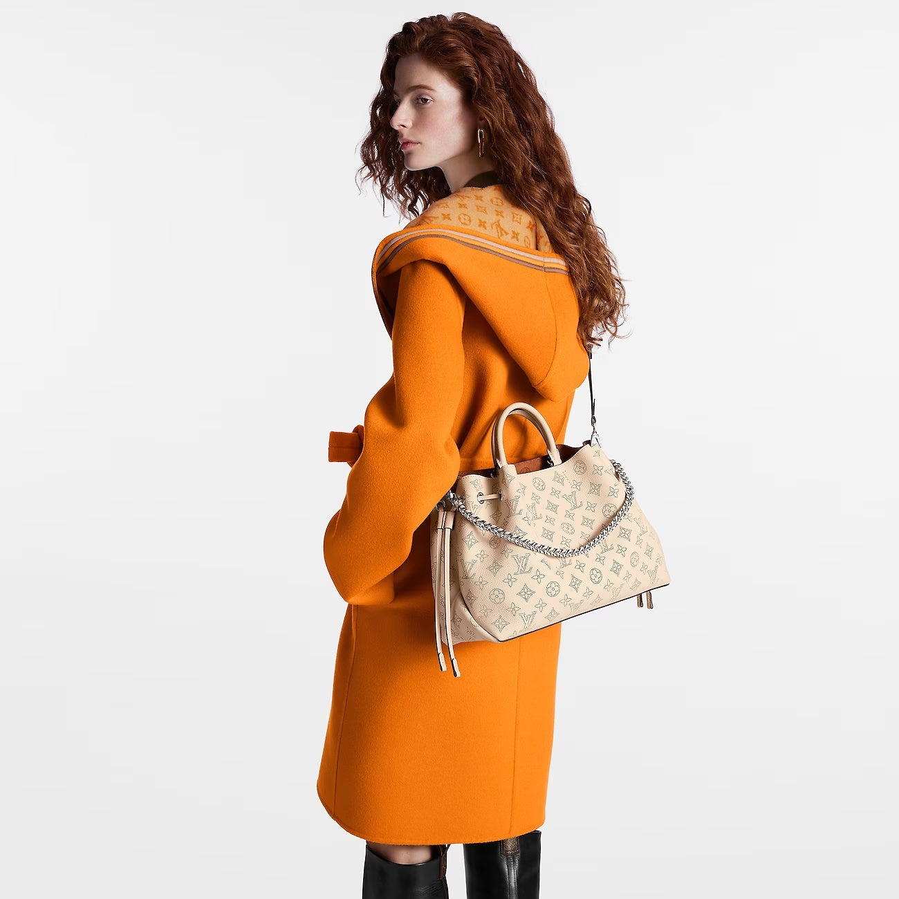 LOUIS VUITTON BELLA MAHINA LEATHER TOTE BAG