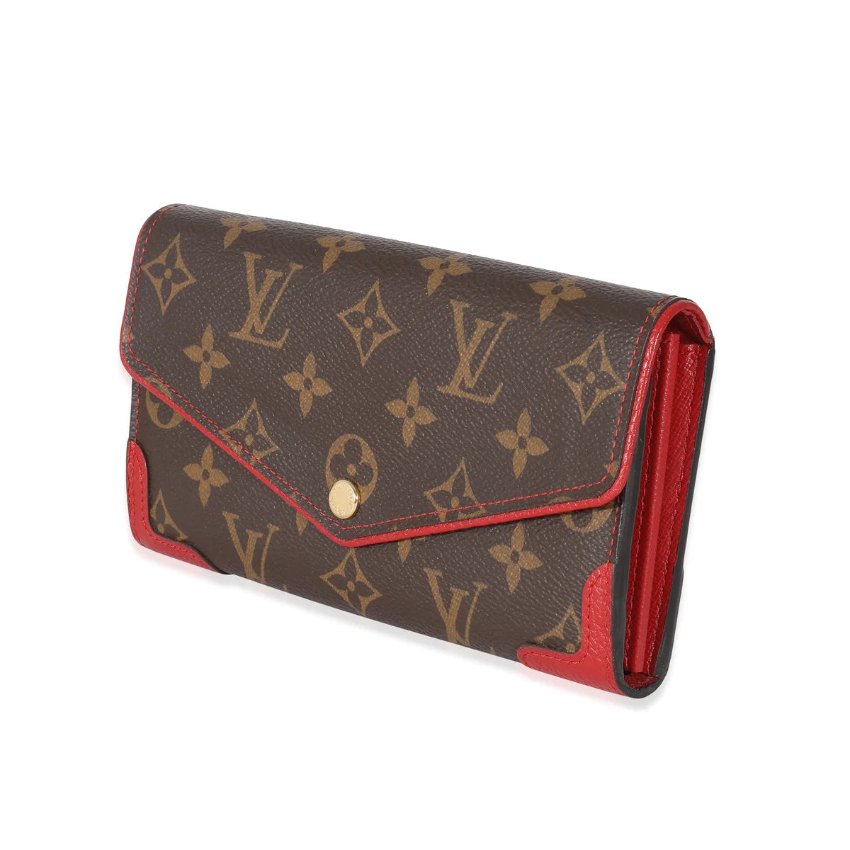 GLM-MONOGRAM CERISE PORTEFEUILLE REITRO SARAH WALLET