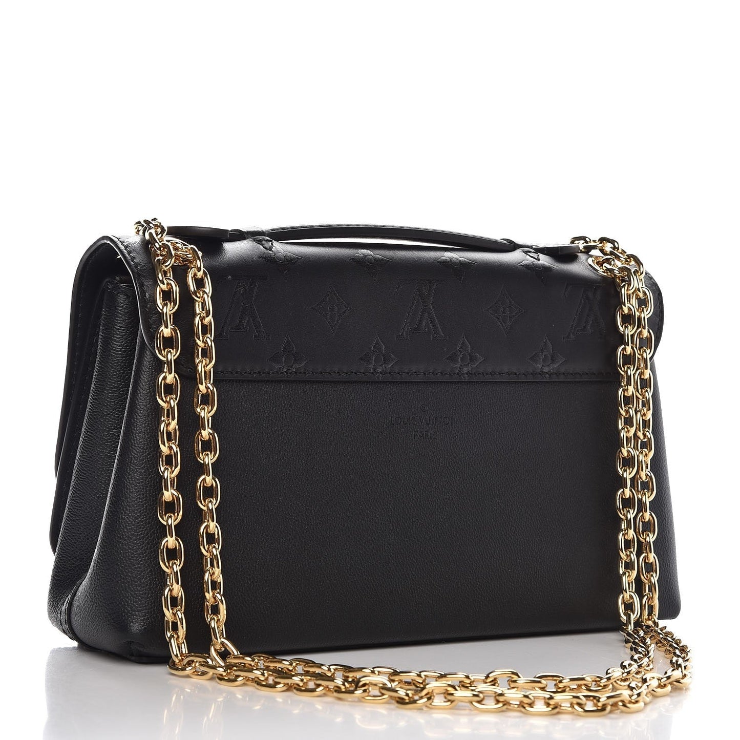 LOUIS VUITTON MONOGRAM CUIR PLUME ECUME VERY CHAIN BAG