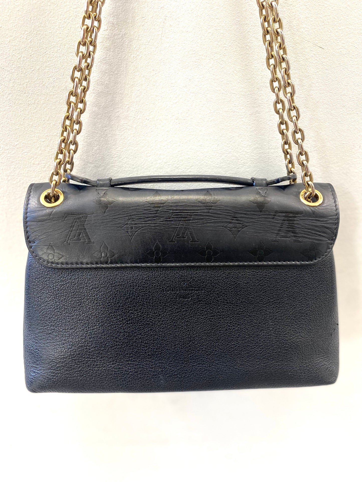 LOUIS VUITTON MONOGRAM CUIR PLUME ECUME VERY CHAIN BAG