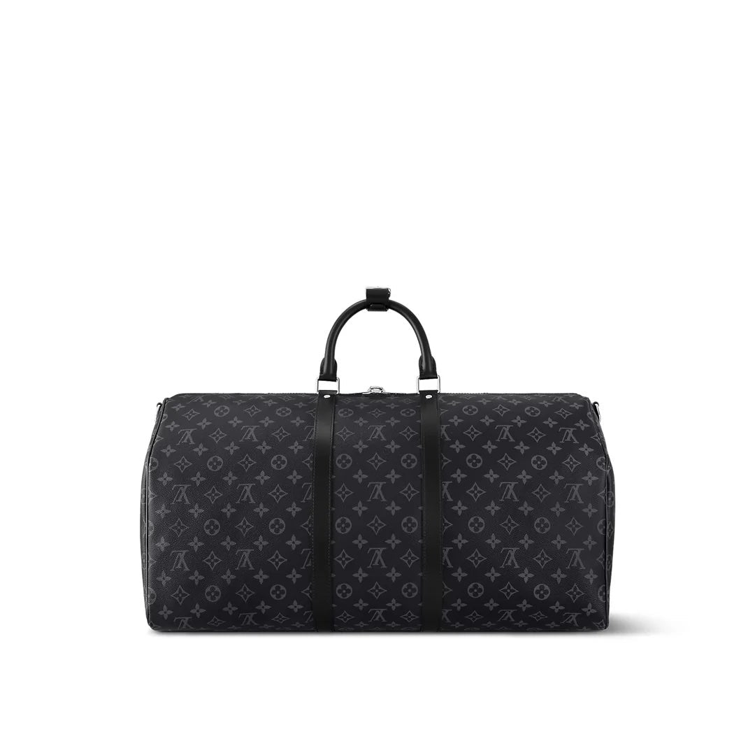 LOUIS VUITTON MONOGRAM ECLIPSE KEEPALL BANDOULIÈRE 55 BAG