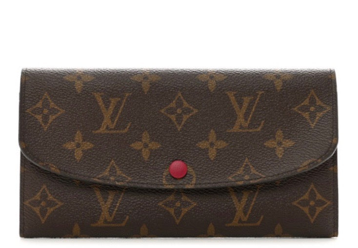 GLM-MONOGRAM EMILIE WALLET FUCHSIA