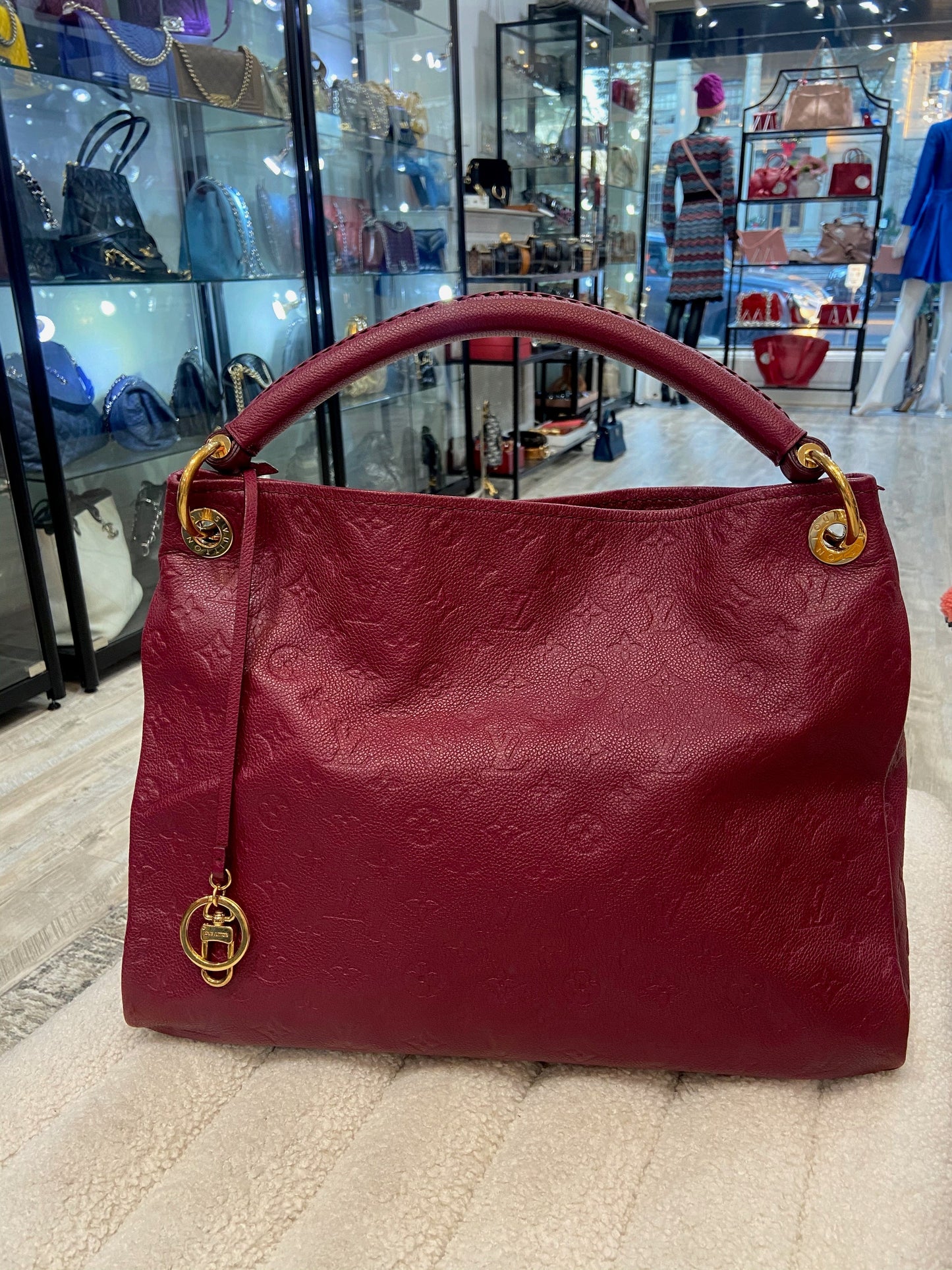 LOUIS VUITTON MONOGRAM EMPREINTE LEATHER ARTSY MM BAG