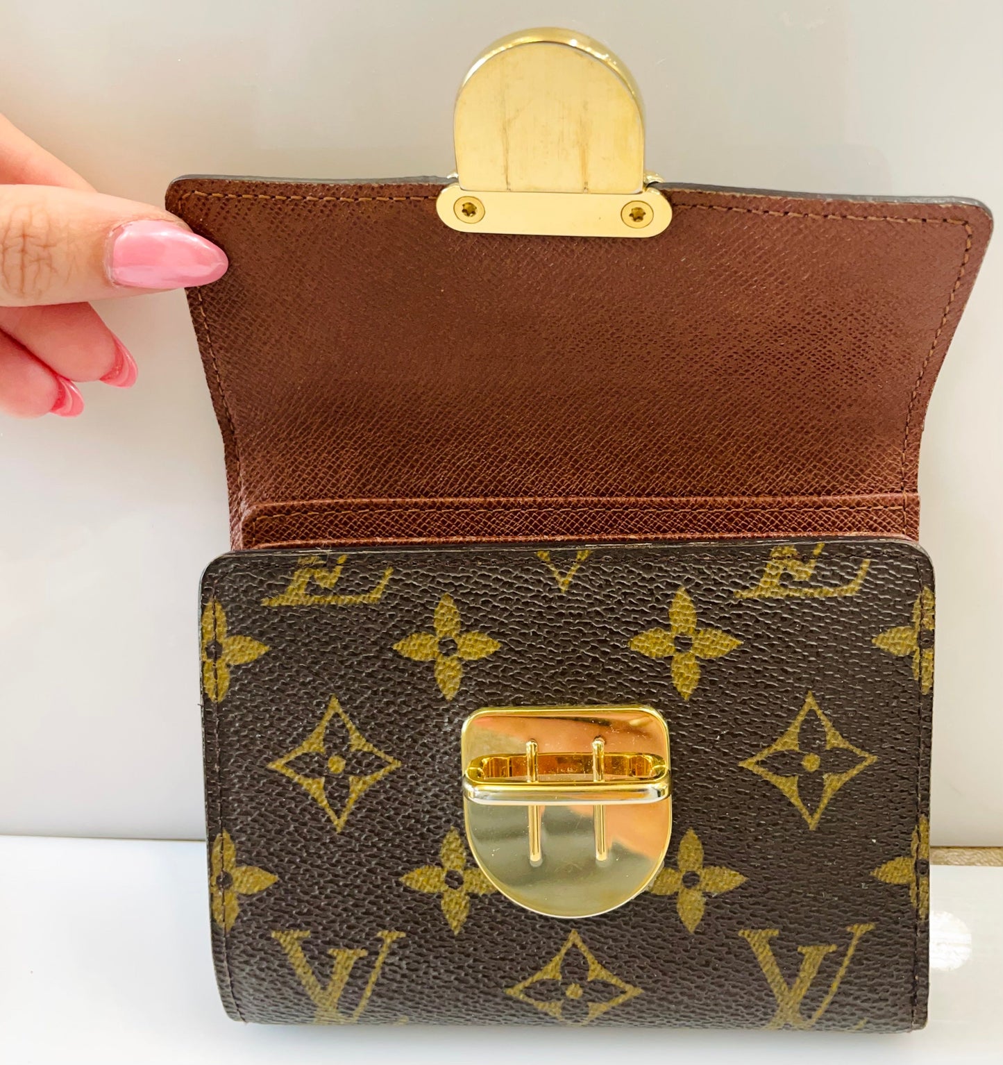 GLM-MONOGRAM CANVAS KOALA WALLET