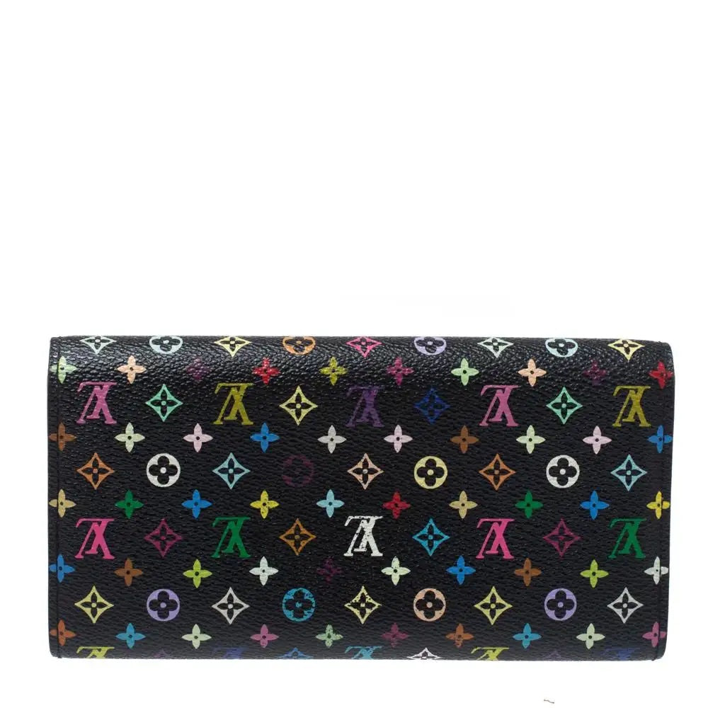 GLM-MULTICOLOR MONOGRAM SARAH WALLET