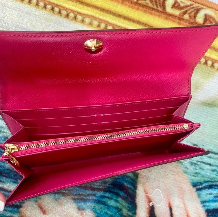 GLM-MULTICOLOR MONOGRAM SARAH WALLET