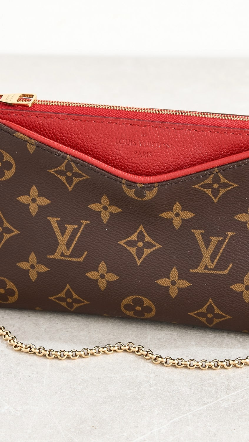 LOUIS VUITTON PALLAS MONOGRAM CHAIN CROSSBODY BAG