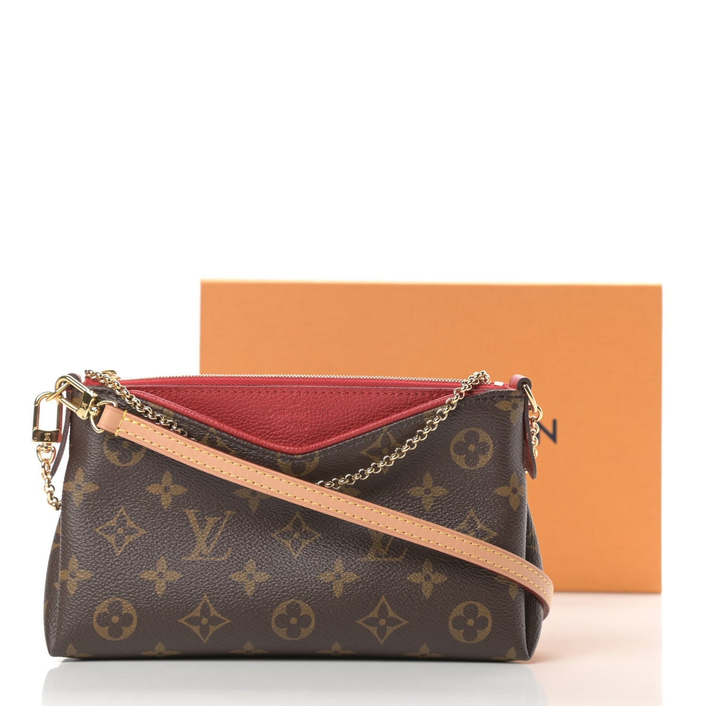 LOUIS VUITTON PALLAS MONOGRAM CHAIN CROSSBODY BAG